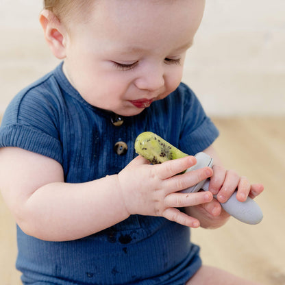 ezpz Gumline Feeder in Pewter Gray 