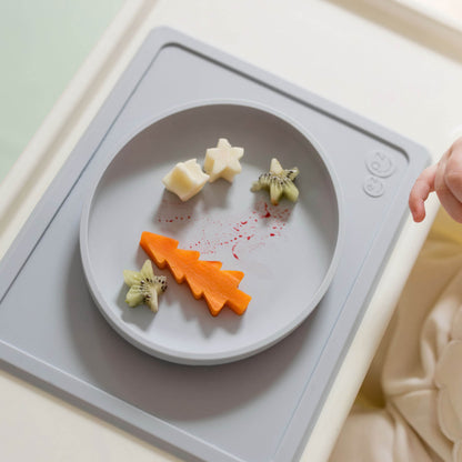 ezpz Baby-Led Weaning Festive Food Cutters to cut baby food into star and tree shapes Christmas-themed