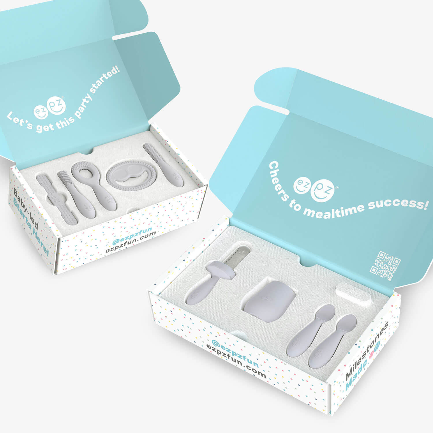 ezpz Developmental Kits 1 and 2 in Pewter Gray 