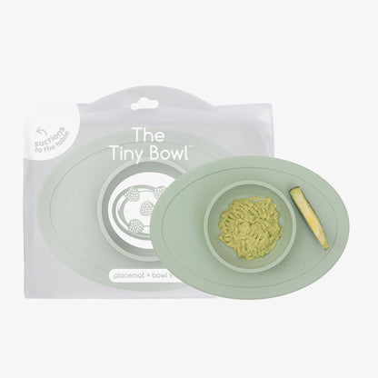 The Tiny Bowl in Sage Green by ezpz / Silicone Bowl for Babies that Fits on High Chairs 