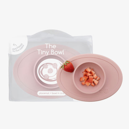 The Tiny Bowl in Blush Pink by ezpz / Silicone Bowl for Babies that Fits on High Chairs 