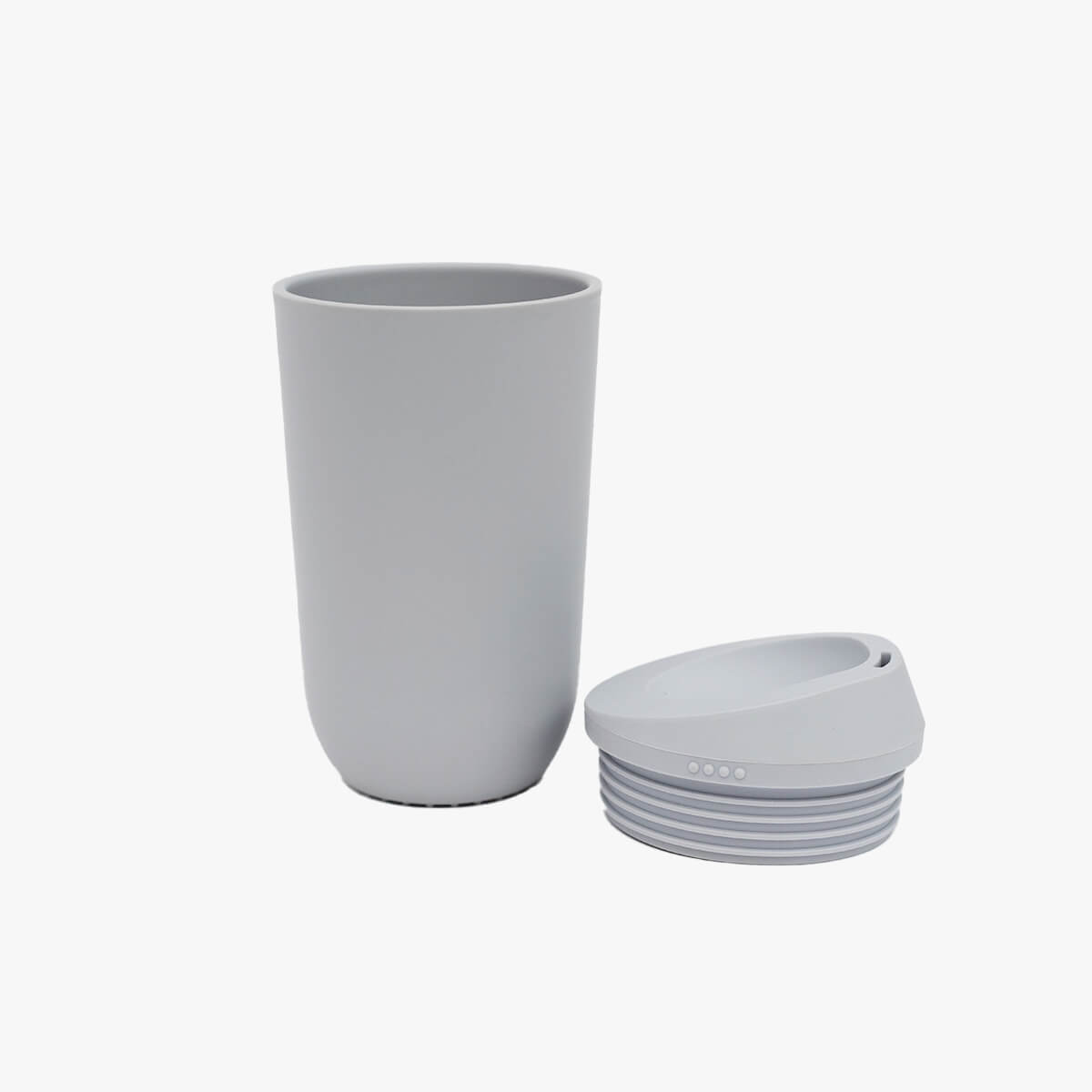 ezpz Cup and Silicone Lid in Pewter / Basics Line for Big Kids