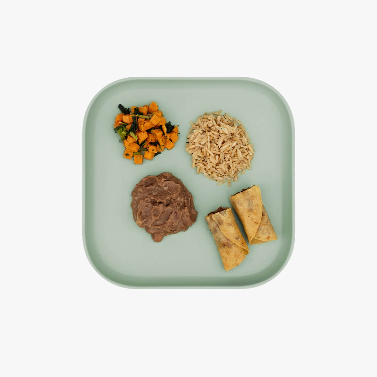 Mealtime Set in Sage / ezpz Basics for Big Kids / Plates and Bowls