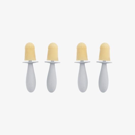 Tiny Pops in Pewter Gray / Silicone Popsicle Mold for Babies, Frozen Puree & Breastmilk Popsicles