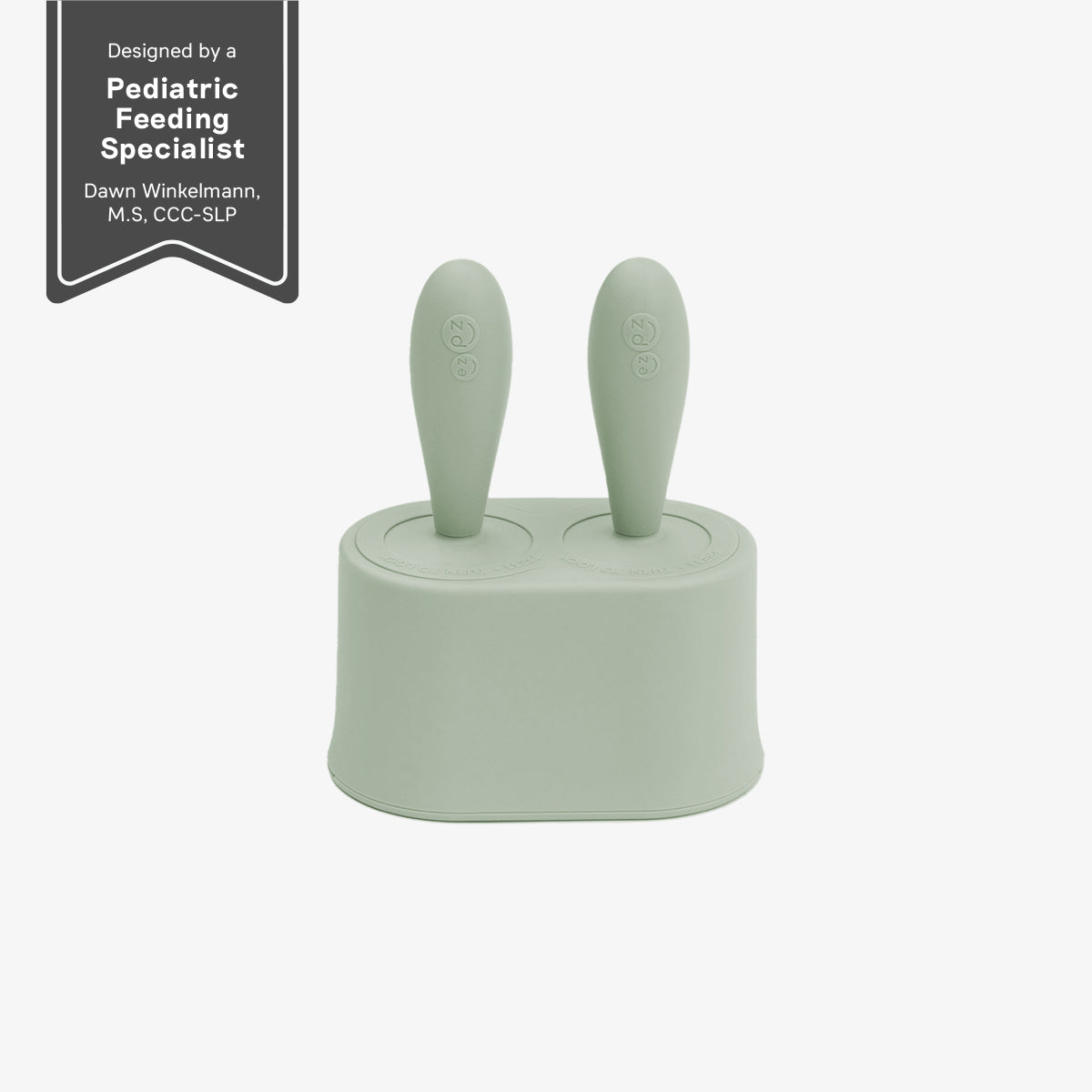 Tiny Pops in Sage Green / Silicone Popsicle Mold for Babies, Frozen Puree & Breastmilk Popsicles