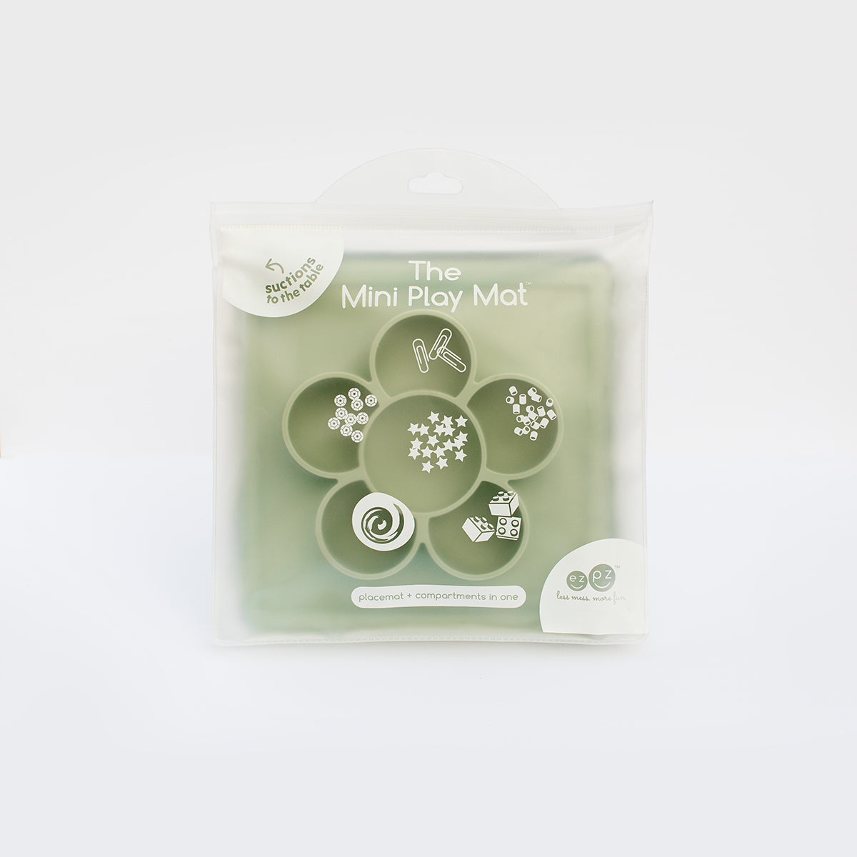 The Mini Play Mat by ezpz / Modern Silicone Craft Plate that Suctions