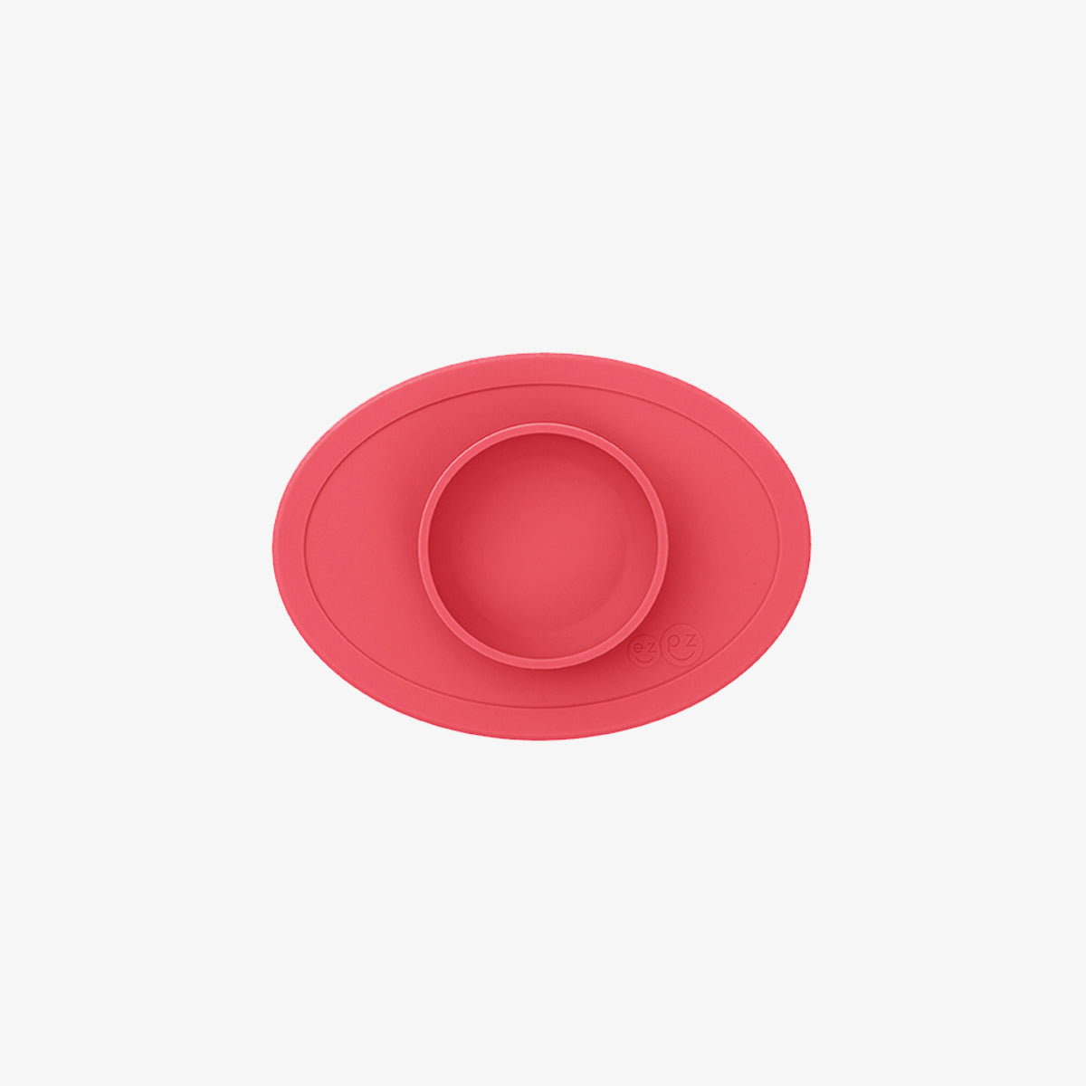 The Tiny Bowl in Coral by ezpz / Silicone Bowl for Babies that Fits on High Chairs