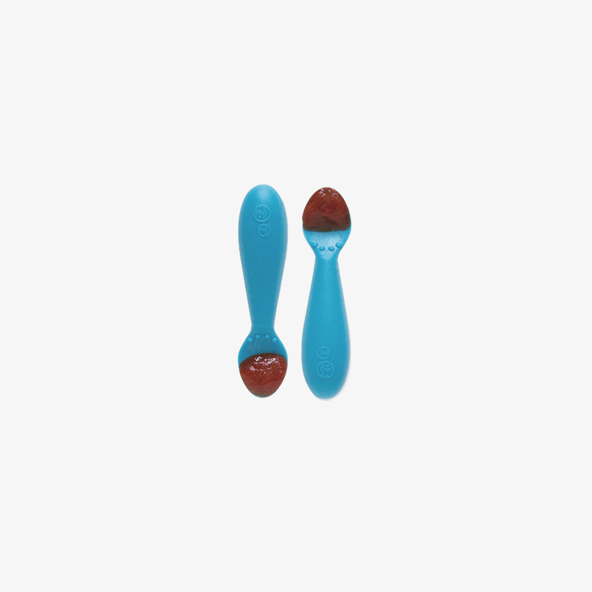  ezpz Tiny Spoon (2 Pack in Blue) - 100% Silicone