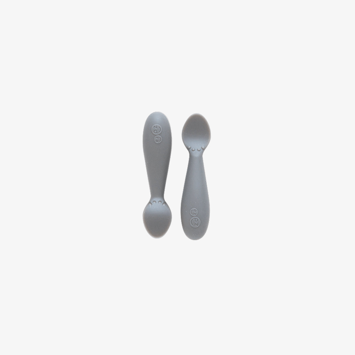 The Tiny Spoon in Gray by ezpz / Small, Sensory Silicone Spoon for Babies