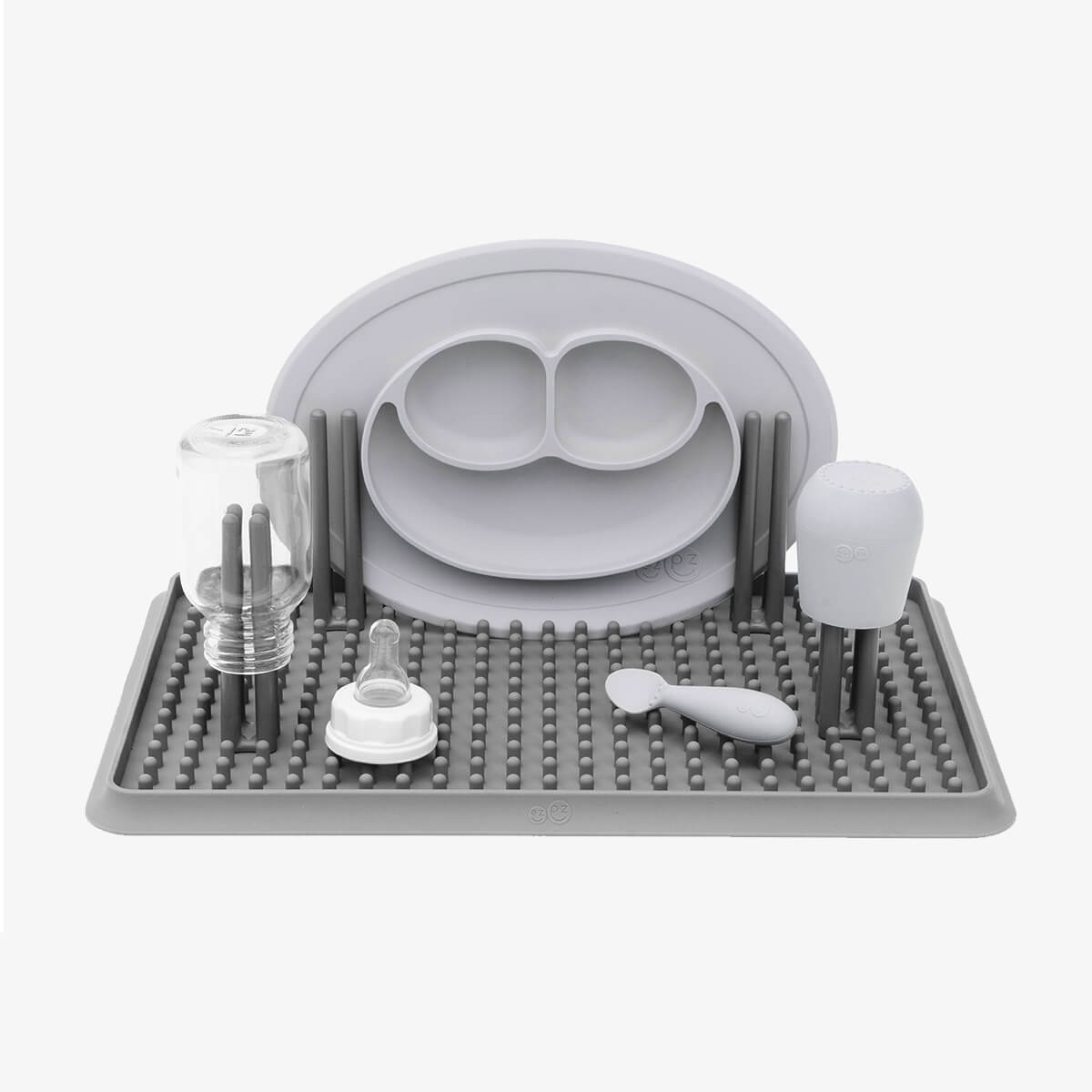 The Drying Rack in Gray by ezpz / Odor-Resistant, 100% Silicone Drying Rack