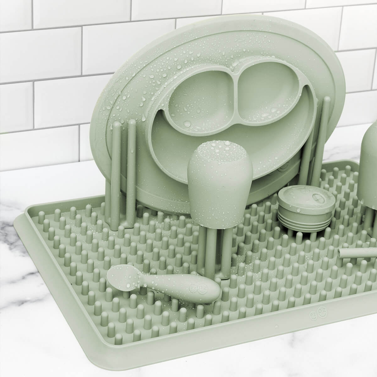 Stylish & Modern Customizable Silicone Drying Rack by ezpz