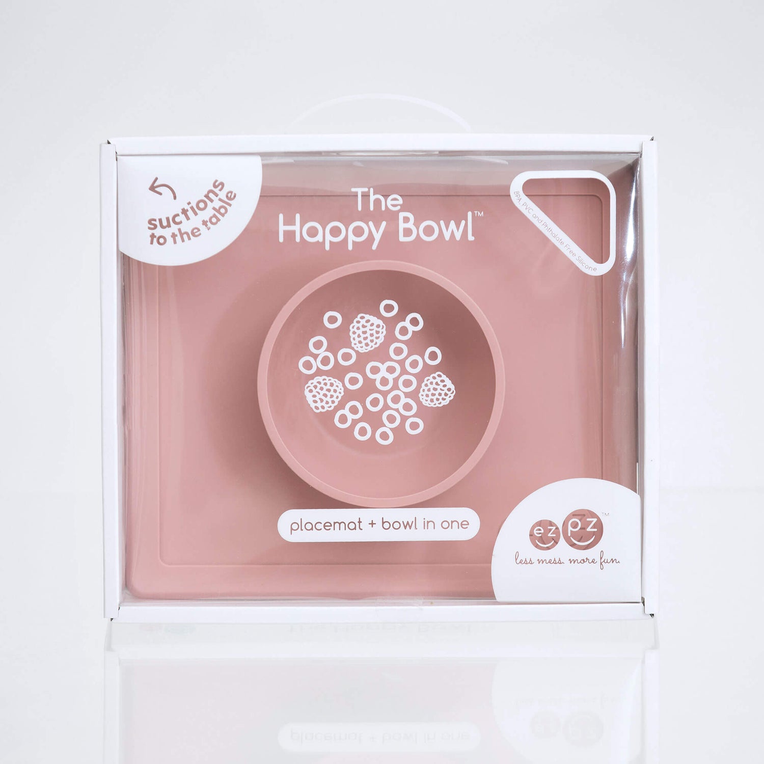 Happy Bowl in Blush by ezpz / The Original All-In-One Silicone Plates & Placemats that Stick to the Table