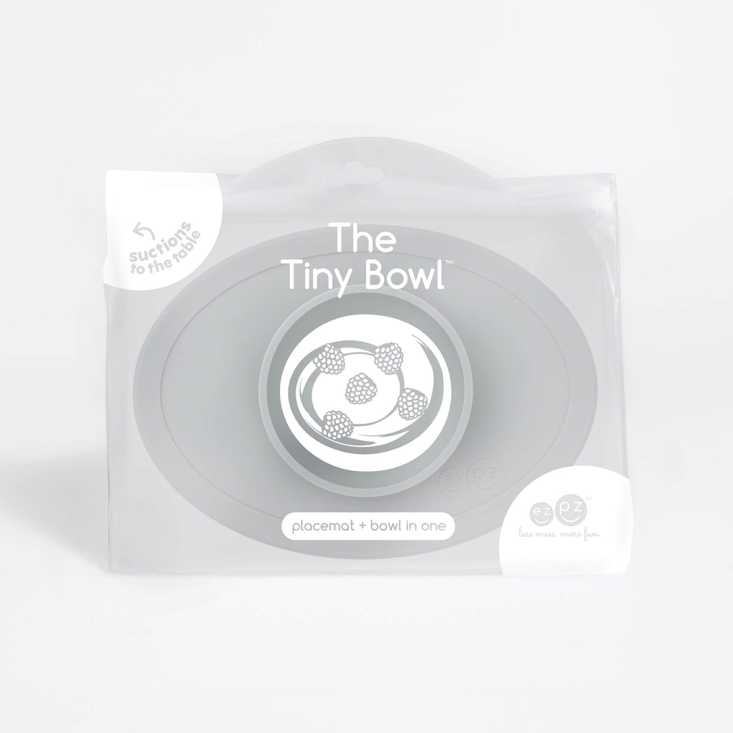 The Tiny Bowl in Gray by ezpz / Silicone Bowl for Babies that Fits on High Chairs