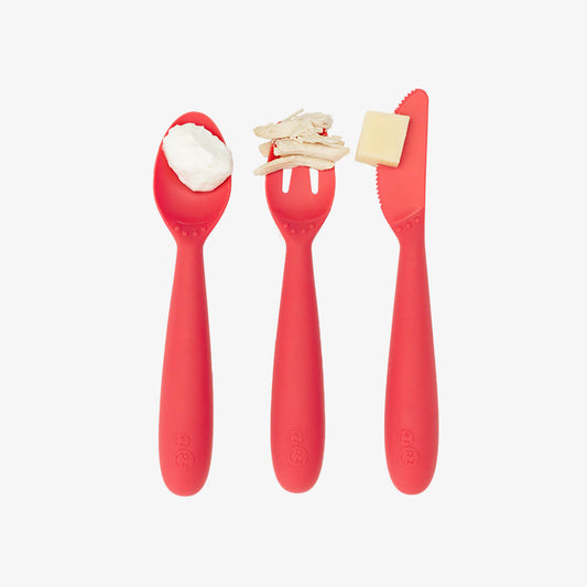 Silicone Utensils for Kids, Toddlers & Infants / Designed by a