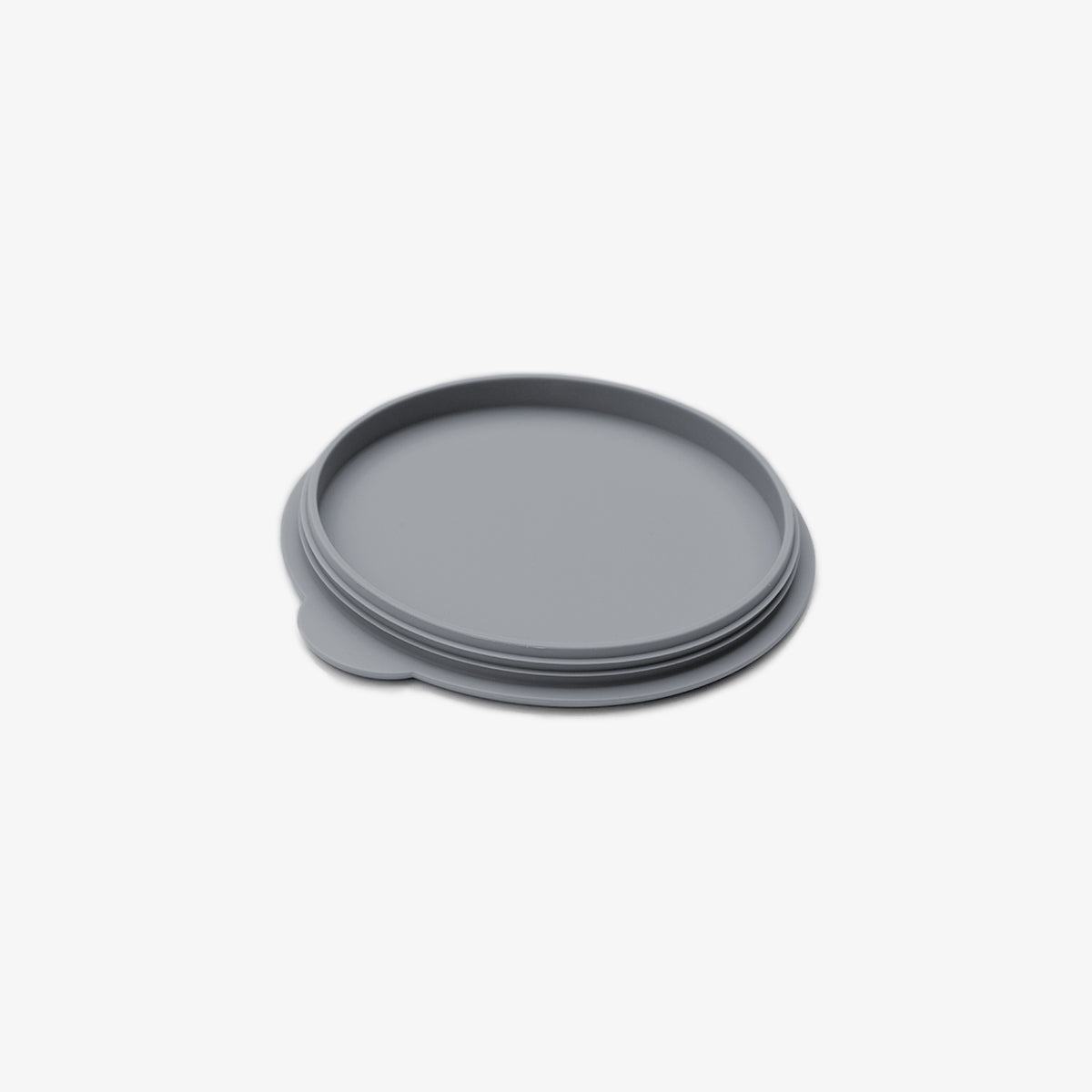 Mini Bowl Lid in Gray by ezpz / The Original All-In-One Silicone Plates & Placemats that Stick to the Table