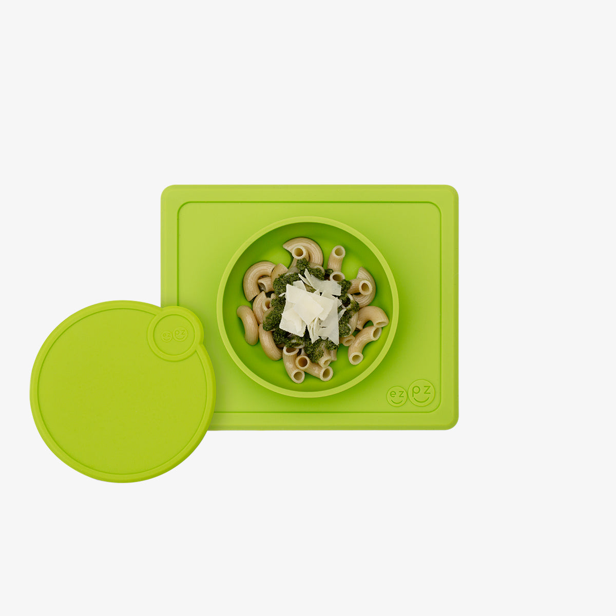 Mini Bowl Lid in Lime by ezpz / The Original All-In-One Silicone Plates & Placemats that Stick to the Table