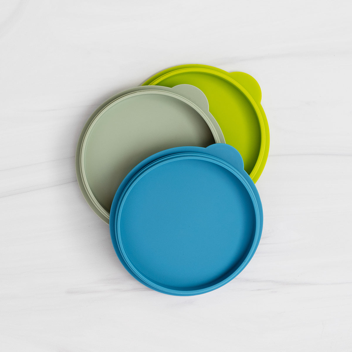 Mini Bowl Lid in Blue by ezpz / The Original All-In-One Silicone Plates & Placemats that Stick to the Table