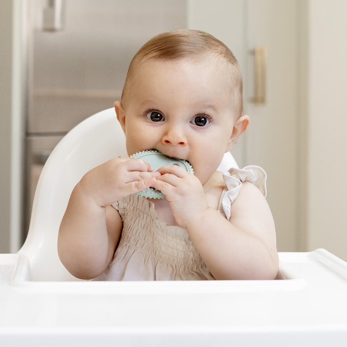 EZPZ Infant Bundle - First Foods Set + Oral Development Tools - Sage