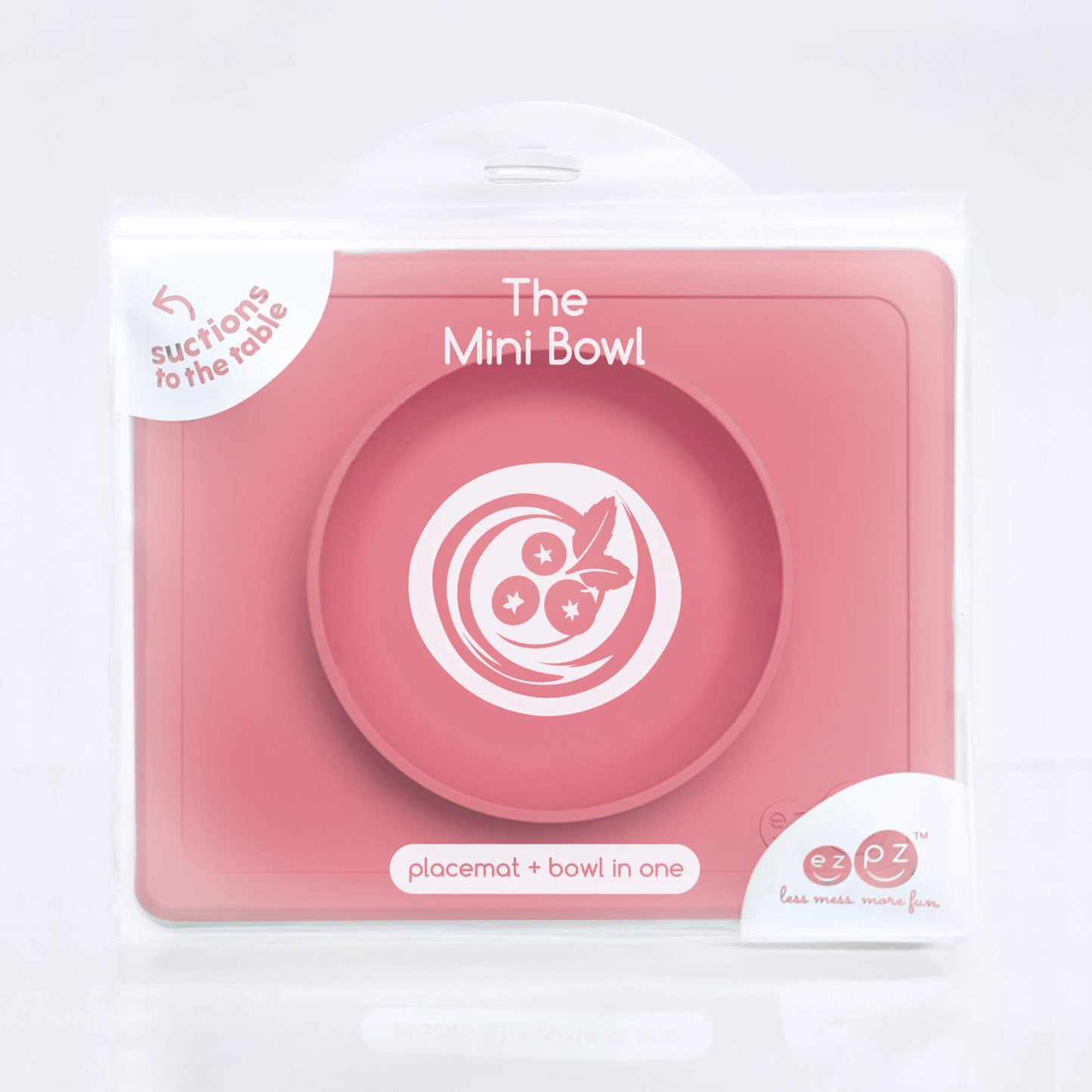 Mini Bowl in Coral by ezpz / The Original All-In-One Silicone Plates & Placemats that Stick to the Table