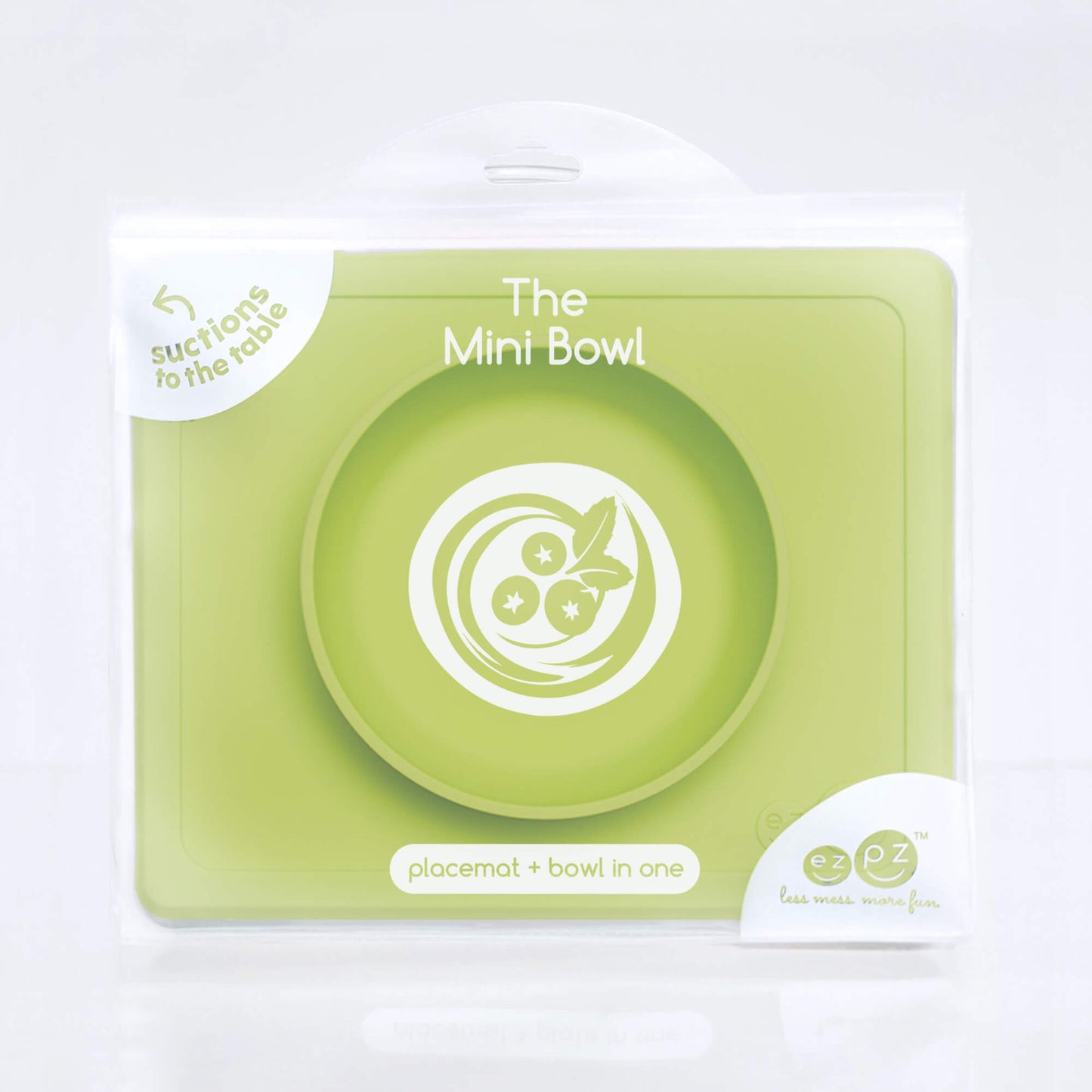 Mini Bowl in Lime by ezpz / The Original All-In-One Silicone Plates & Placemats that Stick to the Table